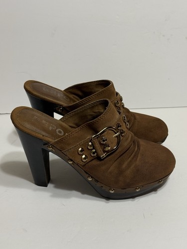 Y2k report brown suede - y2k,